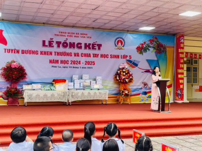 Lễ tổng kết năm học 2024-2025 và chia tay học sinh lớp 5